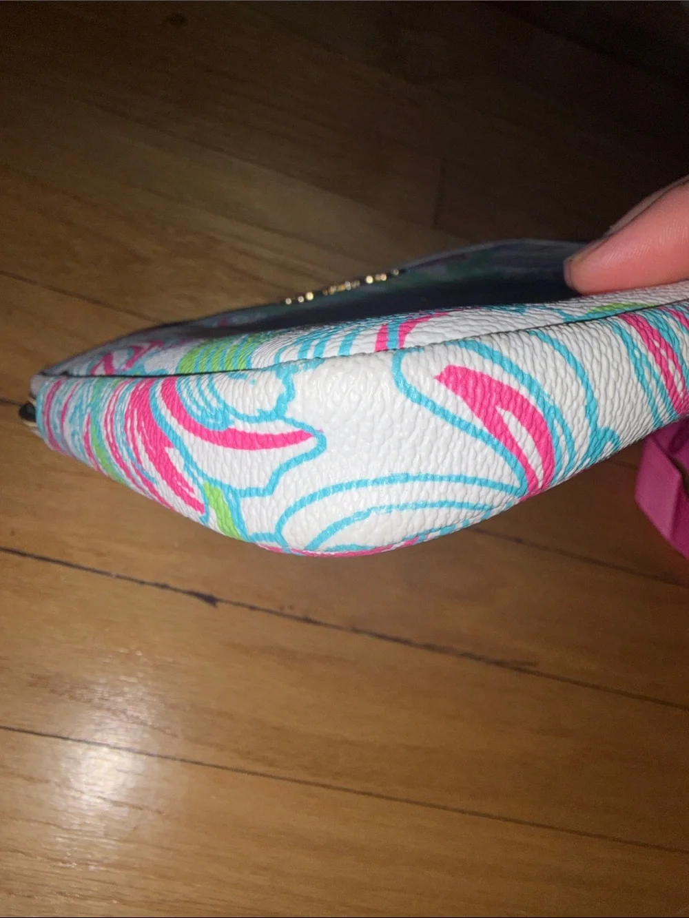 Lilly Pulitzer Pink, Green & White Floral Tech Sleeve